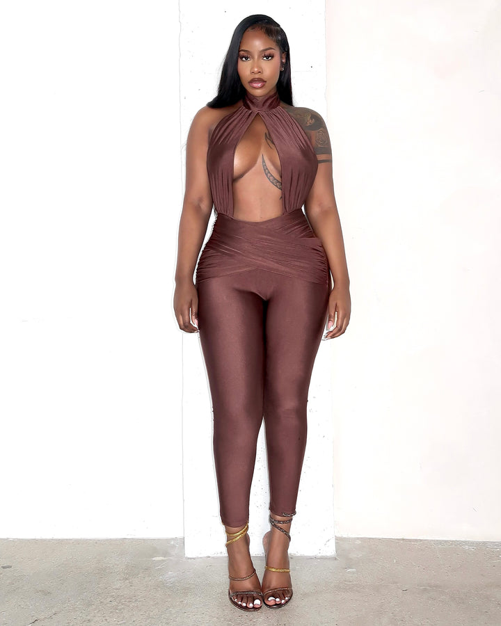 Selenas Jumpsuit - Brown