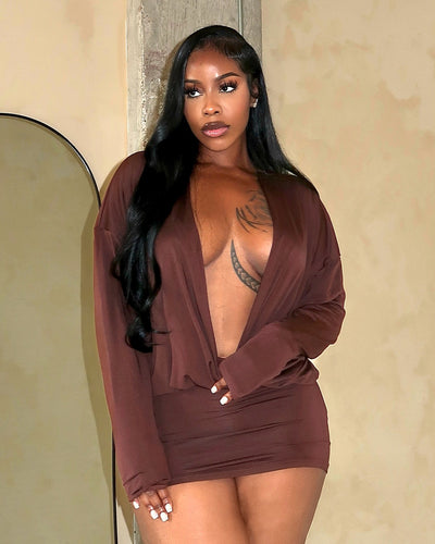 Elana Dress - Brown