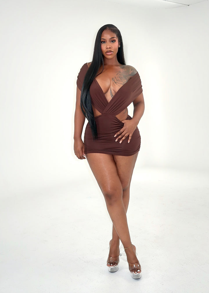 Euro Dress - Brown