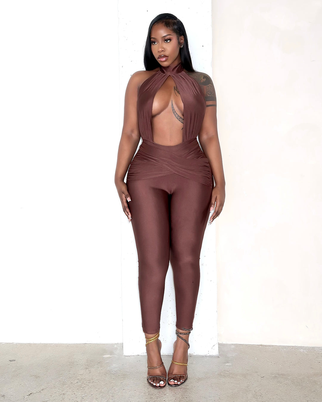 Selenas Jumpsuit - Brown
